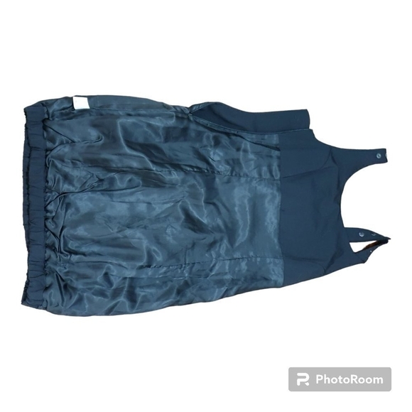 Sarah Pacini Black Dress w Exaggerated Pockets and Elastic Bottom Size 2/Medium - Picture 8 of 11